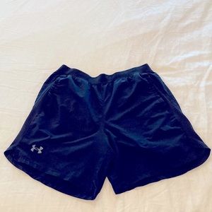 UA Launch Run 7” lined shorts